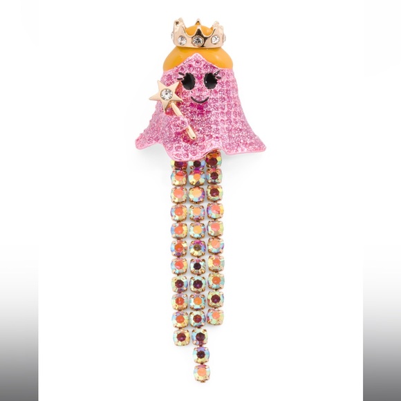 Betsey Johnson Jewelry - NIB Betsey Johnson Halloween Crystal Princess Brooch